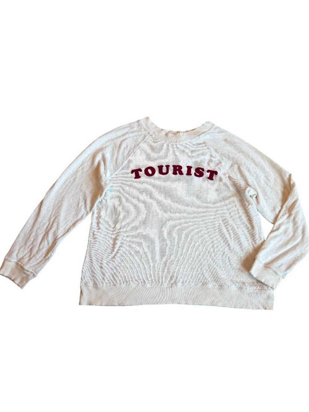 Wildfox Tourist Pullover Sweatshirt Sweater Vacation Travel Layering Size Medium